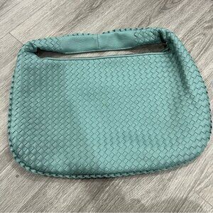 Woven Teal Handbag